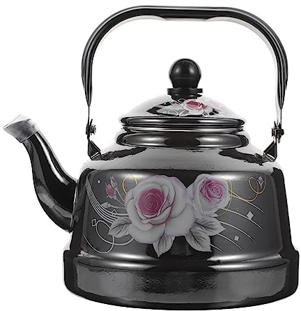 LIFKOME Bollitore Smaltato Tè Con Acqua Calda Cinese Bollitore Da Cucina Teiera Decorativa Bollitore in Porcellana Smaltata Teiera Domestica Teiera Turca Smalto Ceramica Giappone Ufficio
