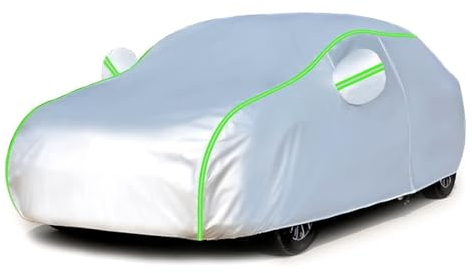 SHEVOE Wetterfeste Auto-Abdeckung Autoabdeckung für Porsche Taycan Saloon(2019-Present),Wetterfeste, Staubdicht, Kratzfest, UV-Schutz, abdeckplane Auto Winter & Sommer langlebige Autoabdeckung