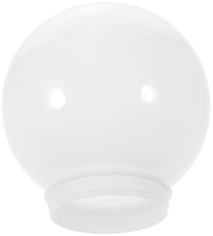 OSALADI Reemplazo De Pantalla De Lámpara De Globo De Vidrio Esmerilado Poste De Lámpara De Acrílico De 10Cm Cubierta De Globo Pantalla De Esfera De Ópalo Para Lámpara