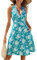 Robe Ete Sexy Chic De Soirée Mariée Tunique Longue Manche 3/4 Bustier Princesse Femme Bleu XL