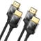 JSAUX Cable HDMI a HDMI 2.1 de 10 K, 8 K, paquete de 2 unidades de 3 m, cable HDMI delgado de 48 Gbps, 8K a 60 Hz 4K a 120 Hz HDCP 2.2 y 2.3, eARC, ARC, CEC compatible con TV/portátil/PS5/Xbox y más,