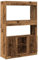 vidaXL Highboard Altholz-Optik 92x33x140 cm Holzwerkstoff