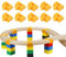 10-teiliges Holz-Eisenbahngleis-Zubehör, Holz-Gleisverbinder, Gleisverbinder, Kompatibel Mit Großen Marken Von Holzeisenbahn-Sets, Für Kinder Ab 3 Jahren