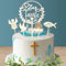 Wentsent Cake Topper Taufe Holz, Zur Taufe Tortendeko, Taube Fisch Regenbogen Engel Kuchen Deko Mädchen Junge