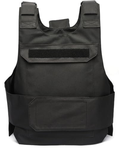 HoveeLuty Plate Carrier Vest Waterproof & Wear-Resistant Vest with Hollow Grooves Quick Release Costume with Hidden Pocket for Outdoor Training Costume Security Guard