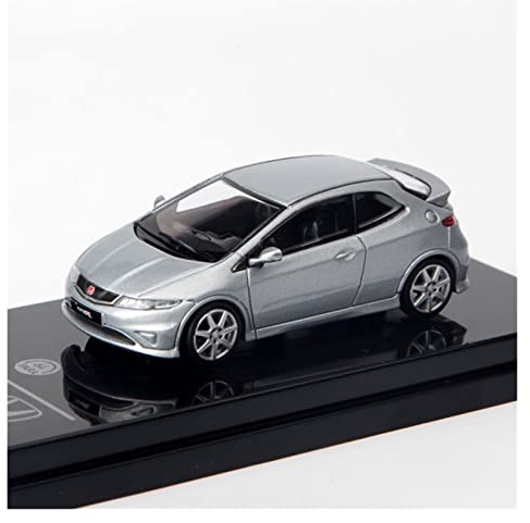 XIYUEYING For Honda Honda Civic FN2 Alloy Car Model Silver Black Toy Car 1 64(1)