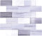 Piastrelle a mosaico autoadesive in vinile, effetto cemento, mix grigio Subway