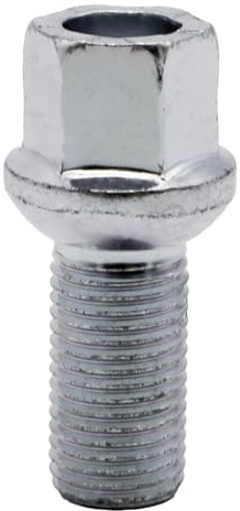 Radbolzen kompatibel mit VW Touran (2003–2015) und CC (2009–2016), 4X Stahlradbolzen/Radmuttern, 14x1,5 mm, WHT002437