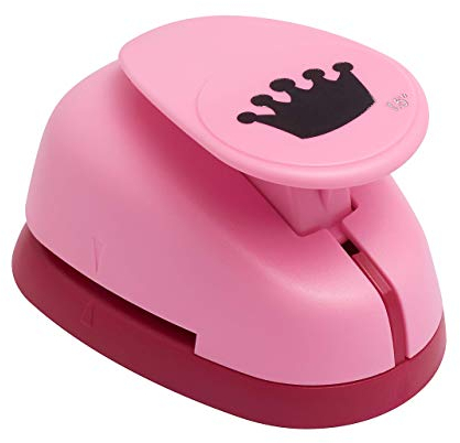 efco Stanzer L, Krone Motivstanzer, Kern: Metall, pink, 9,5 x 6,5 x 6 cm