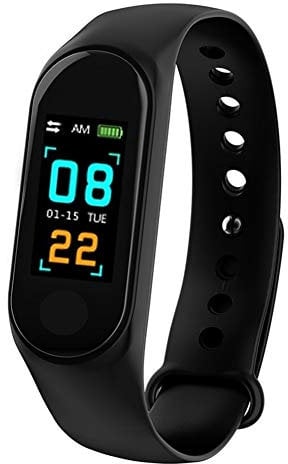Braccialetto fitness impermeabile IP68 Fitness Trackers schermo a colori, orologio fitness smartwatch, orologio da polso, contapassi per uomo e donna, chiamata SMS, nota per