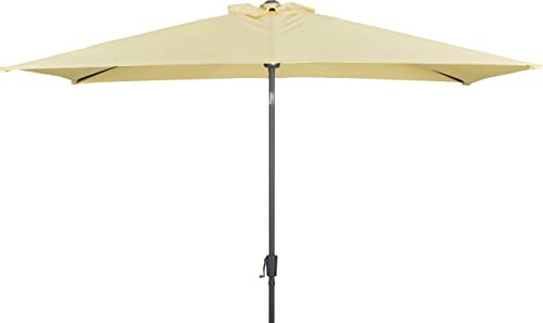 Trend Line Alu Marktschirm Lagos vanillegelb 200x300cm Ampelschirm Sonnenschirm