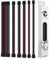 Reaper Cable Sleeved PSU Extension Set - Power Supply Extensions - 1x 24 Pin/ 2x 8 Pin/ 2x 6 Pin/ 1x 4+4 Pin - With Combs - 30cm (Carbon & Dark Red)