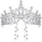 Tiara Kristallkrone für Bridal, Prinzessin Diadem Hochzeit Tiara Crown für Hochzeit Abschlussbälle Proms Festzüge Parties Geburtstag