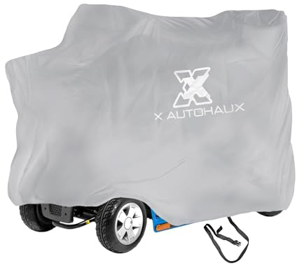 X AUTOHAUX Motorrad-Abdeckung für Elektromobile, 190T, Polyester, Grau
