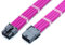 Shakmods 8 Pin ATX CPU Motherboard Sleeved Extension Cable 30cm + 2 Cable Combs (Pink)