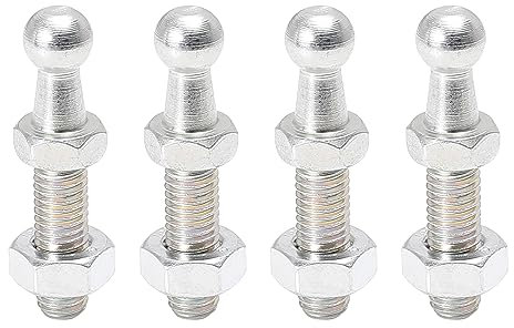 X AUTOHAUX 4 Ensemble 10mm M8x25mm Voiture Vérin à Gaz Boule Goujon pour Vérin à Gaz Chocs