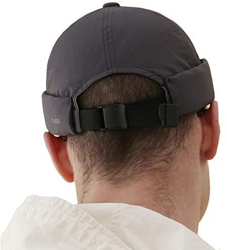 UNDERCONTROL Bunte, krempenlose Matrosen-Fischermütze aus Leon-Nylon, wasserabweisend, Supplex, LSF 40, Sommermütze mit gerolltem Umschlag, ohne Schirm, Totenkopf, Taktische Beanie-Mütze mit Schnalle