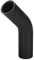 X AUTOHAUX Universal 38mm 1,5 ID 45 grados Acoplador manguera de silicona negro para coche