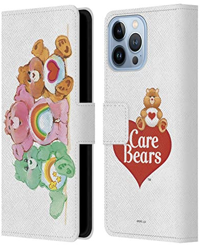 Head Case Designs Officially Licensed Care Bears Group Classic Leather Wallet Case Compatible With Apple iPhone 13 Pro Max