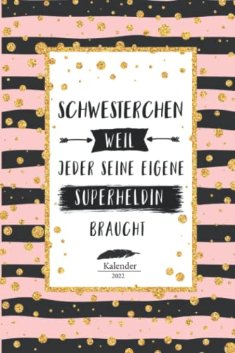 Schwesterchen Kalender 2023: Wochenplaner,Terminkalender 2022 für die Schwester, Geschenk & Geschenkidee zu Weihnachten unter 10 Euro vom Enkel & ... Jahresplaner,Taschenkalender und Planer