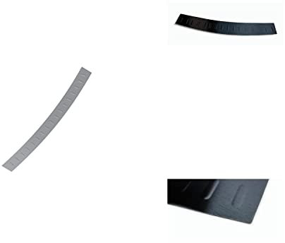 Edelstahl Ladekantenschutz Heckleiste maßgefertigt, kompatibel mit Volkswagen Golf IV Kombi 5 1998-2006 - Satin Black