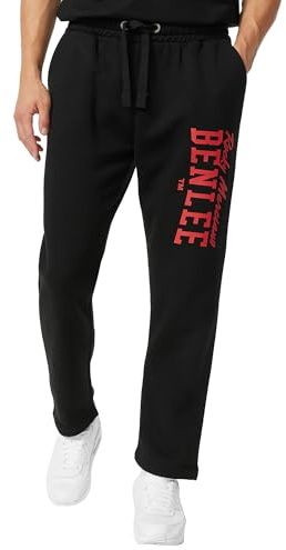 BENLEE Herren Jogginghose Normale Passform Beaty, Black/Red, M