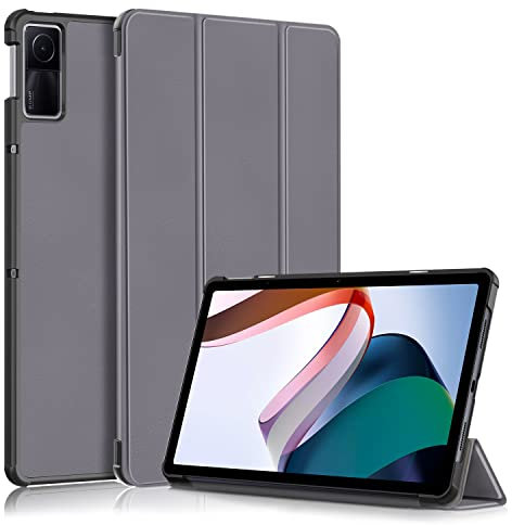 TOPCASE PC Hülle für Xiaomi Redmi pad 10.61 Zoll 2022 Tablet, Schutzhülle mit Auto Schlaf/Wach und Ständer Funktion,Grau