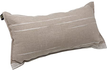 Jokipiin, 1 cuscino da sauna preferito, motivo: Tiina, dimensioni: 40 x 22 cm, lino/cotone, privo di sostanze nocive, Ökotex 100, prodotto in Finlandia (beige/bianco)