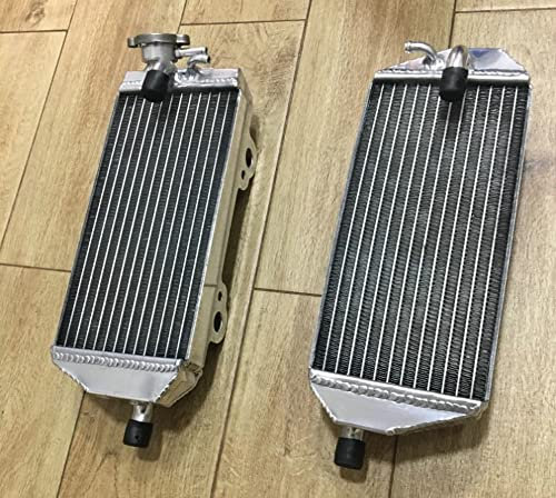 FSMOTO Compatible con radiador de aluminio de gas EC125 97-98; EC/MC/SM 200/250/300 1997-2006 Hobby EC200 EC250 EC300 MC250 SM250