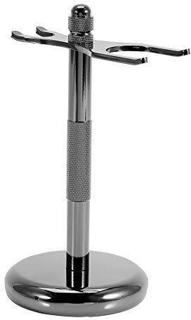 Rasiermesser und Pinsel Ständer, 4 Arten Modischer Rasiermesser Halter, Der Sockel Rostet Nicht und Der Eingepasste Schutzabstand Schützt Ihre Arbeitsplatte, Ein Geschenk(D4)