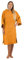 ALLEN & MATE 100% BAUMWOLLE Kapuzenhandtuch-Poncho für Erwachsene – schnelltrocknender Umkleidemantel für Männer und Frauen zum Schwimmen, Surfen, Strand, Baden (L-XL, Orangefarbener Delphin)