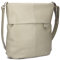 Zwei Damen Handtasche Mademoiselle.M M12 Umhängetasche 7 Liter Crossbody Bag, Schultertasche in DIN-A4-Größe, Schlüsselring, Geheimfach, inkl. extra kurzen abnehmbaren Schultergurt (cement)