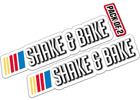 Imperial Vibes Lustiger Auto-Aufkleber, Shake and Bake, lustiger Aufkleber, für Auto, LKW, Van, SUV, Fenster, Wandbecher, Laptop, Tumbler, 2 Stück