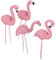 4-teilige Flamingo-Gartenstatue Flamingo Yard Dekorationen für Terrasse Rasen Gartendekorationen