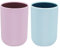 2 Pezzi Bicchiere Portaspazzolino da Bagno Bicchiere per Spazzolino Stile Minimal Tazza in Plastica Bicchiere Porta Spazzolino da Bagno