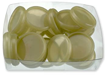 ATOMA Notizbuchsystem - Ringe - kaki - transparent - Ø 28 mm