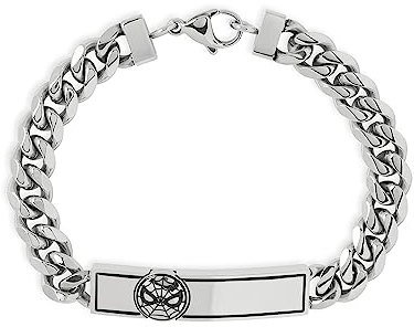 Disney Marvel Spider-Man Edelstahl Panzerarmband B600616L-8, Einheitsgröße, Edelstahl
