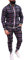 Oanviso Freizeitan-Set Herren Langarm Kariertes Trainingsanzug Sportanzug mit Reißverschluss und Tasche Jogginganzug Slim Fit Männer Sweatjacke Trainingshose Karierter Zweiteiliger Sets C01 XL