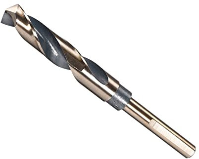 CoCud Réduction Tige Torsion Foret Forage, 16mm Coupe Bord, Titane & Nitrure Enduit Acier à grande vitesse 4341 - (Applications: pour Acier Inox Perceuse Machine)