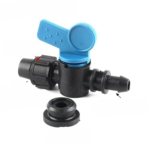 OSMARI 2 Stück 16 mm 20PE-Rohrverbinder, Kugelhahn, Bewässerung, Tropfschlauch, Mutter, Sperrverbinder, Verbindungen, Rohr, Wasser, Schalter, Bypass-Ventil