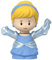 Ersatzteil für Fisher-Price Little People Playset - HJW75 ~ Prinzessin Cinderella Figur ~ She's Holding a Glass Slipper ~ Inspiriert von Disney Movie Cinderella