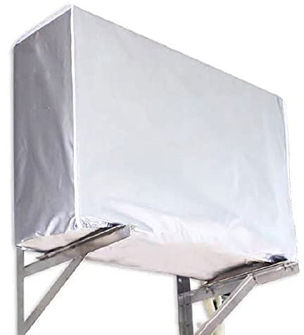 Kocusu Housse Climatiseur Extérieur, Protection Pompe a Chaleur Extérieur, Housse Pompe a Chaleur Étanche, Anti-poussière, Anti-Neige, pour Climatisation Pour La Maison (3P: 94*73*40cm)