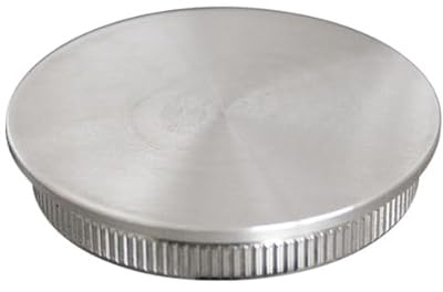 Rohrstopfen für Rohr Ø 48,3 x 2,0 mm Edelstahl V2A Endkappe Stopfen Edelstahlkappe Deckel Rohrstopfen Rohrverschlussstopfen Geländer Rohrverschluss VA A2 AISI304 AISI 304