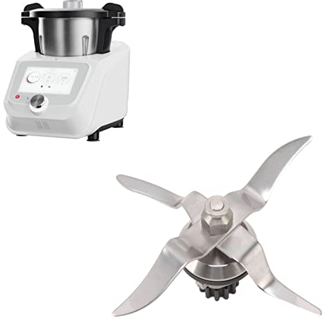 Blender Ice Blade 4 Hojas 12 Dientes, Piezas de Repuesto de Licuadora de Acero Inoxidable para Monsieur Cuisine Connect 1.0