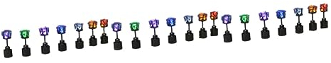 CALLARON 7st LED Ohrstecker mit Blinklicht, Edelstahl Leuchtende Ohrringe mit Diamant, Dekorativ Ohrstecker für Party, Festival, Nachtclub, Coole Blitz Ohrringe Liebhaber