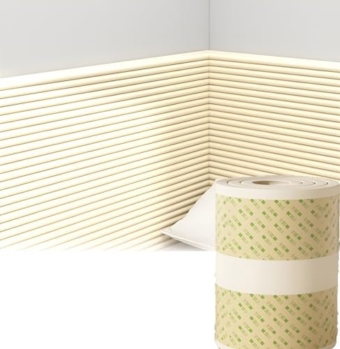 GZGLZDQ Padded Wall Panels, 3D Wall Panels for Bedroom & Playroom Décor, Self-Adhesive with Anti-Collision (Beige, 60 cm x 2 m)