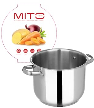 KASANOVA Pentola 18 cm in acciaio inox Mito argento cottura