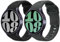 MoKo 2 Pack Correa Robusta Compatible con Samsung Galaxy Watch 7 FE 6 5 4 40mm 44mm/Watch 6 Classic 43mm 47mm/5 Pro 45mm/4 Classic 42mm 46mm, 20mm Pulsera de Repuesto de Silicona para Hombre, N+GS