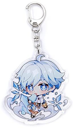 QNIYMOE Cute Impact Gen Shin Schlüsselanhänger aus Acryl zum Aufhängen, 5, One size