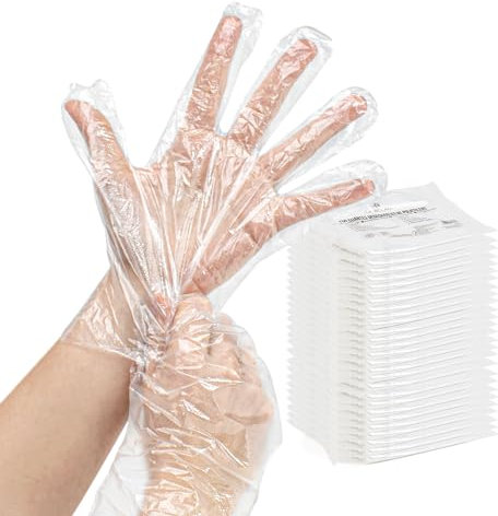 THE SECRET HOME - Pack de 1000, 2000 y 4000 Guantes Desechables - Guantes Transparentes de Plástico - Ideal para Uso Doméstico y Comercial - Ambidiestros - Talla Única (4000)